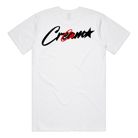 Overlapping Logo Tee (White)