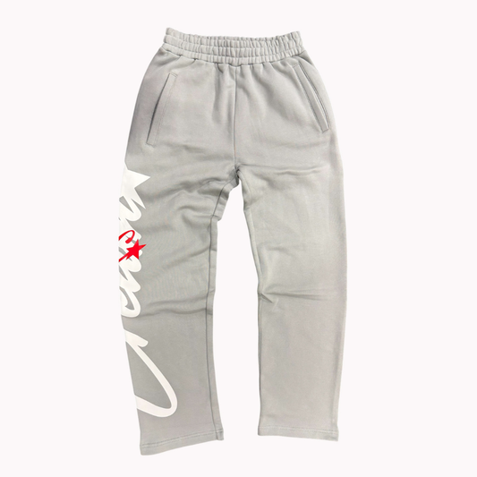 Overlapping Logo Sweatpants (Grey)