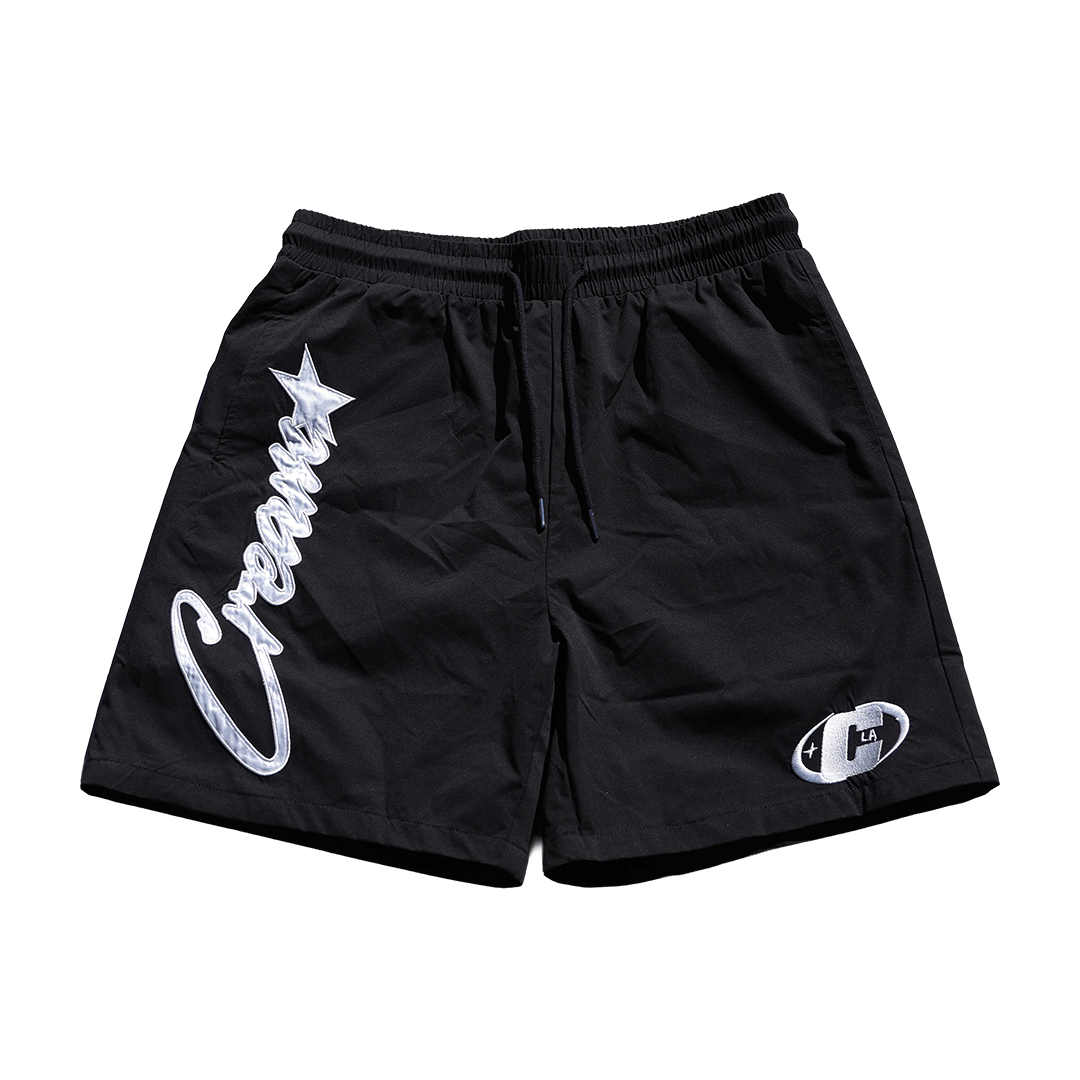 Star Logo Nylon Shorts (Black)