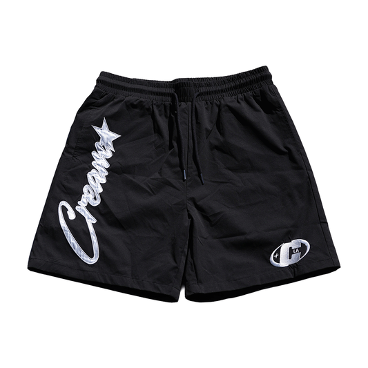 Star Logo Nylon Shorts (Black)