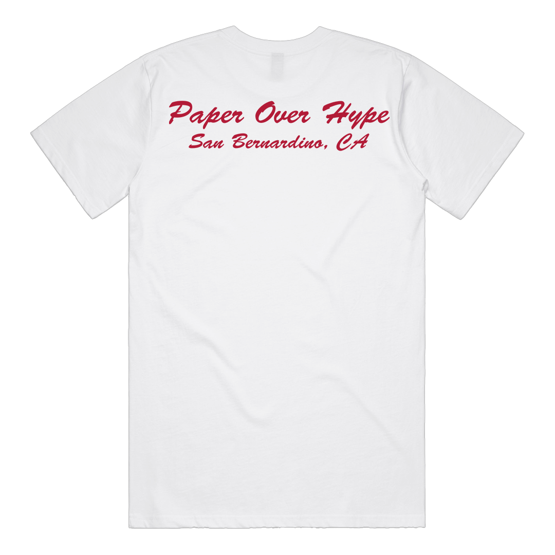 Paper Over Hype Tee (White)