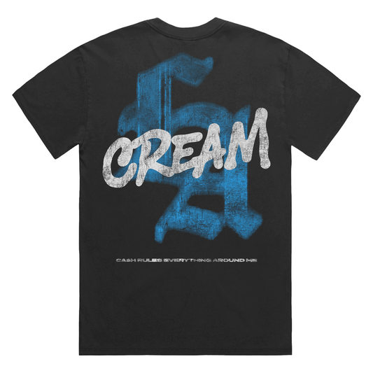 Blue LA Tee (Faded Black)