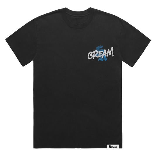 Blue LA Tee (Faded Black)